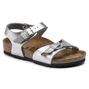 Rio Kids Birko-Flor - Electric Metallic Silver