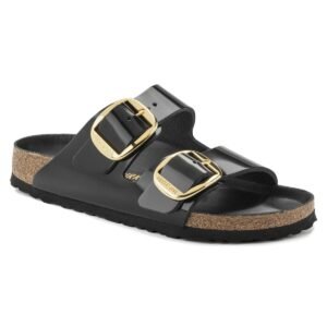 Arizona Big Buckle Natural Leather Patent - High Shine Black (1021471/1021476)