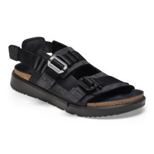 Shinjuku Natural Leather/Textile - Black