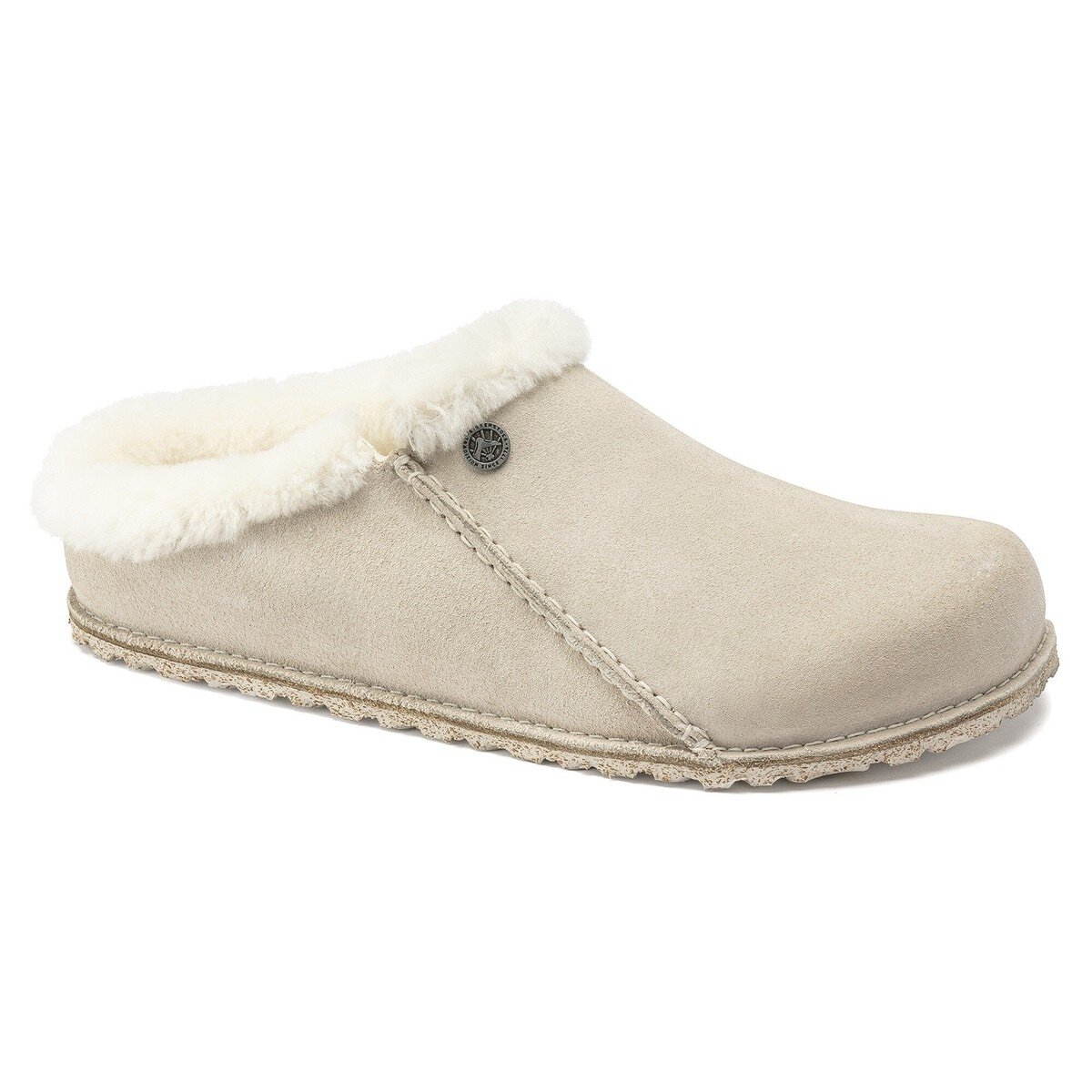 Zermatt Premium Shearling Suede Leather - Antique White