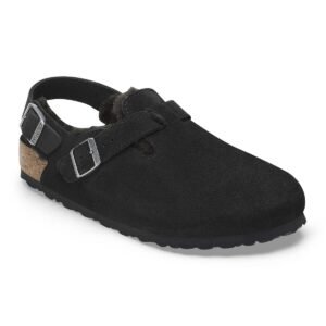 Tokio Shearling Suede Leather - Black