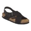 Tulum Soft Footbed Suede Leather Nubuck - Black