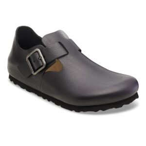 London Wire Buckle Natural Leather - Vintage Wood Black