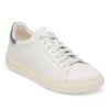 Bend Low Natural Leather - White/Metallic Silver