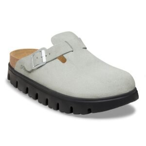 Boston Chunky Suede Leather - Pure Sage/Black