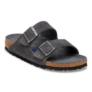 Arizona Soft Footbed Suede Leather - Charcoal Tonal FB