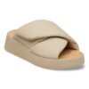Theda Cross Strap Natural Leather - Oyster