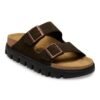 Arizona Platform Suede Leather - Mocca