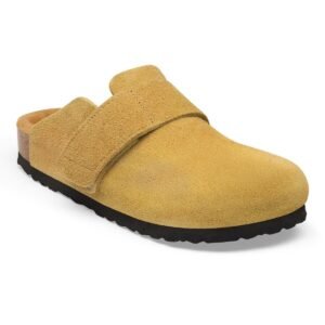Loma Shearling Suede Leather - Cork Brown