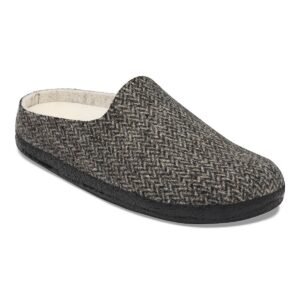 Amsterdam Wrapped Shearling Upper Felt - Herringbone Gray