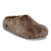 Amsterdam Wrapped Shearling Upper Fur - Gray Taupe