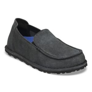 Utti Low Slip On Suede Leather - Charcoal
