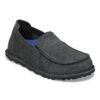 Utti Low Slip On Suede Leather - Charcoal