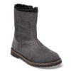Uppsala Zip Shearling Suede Leather - Charcoal