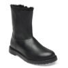 Uppsala Zip Shearling Natural Leather - Black