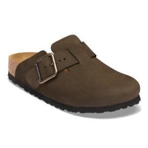 Boston Wire Buckle Nubuck Leather - Mocca