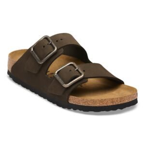 Arizona Wire Buckle Nubuck Leather - Mocca