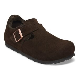 London Shearling Suede Leather - Mocca