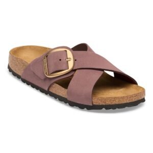 Siena Big Buckle Nubuck Leather - Pepper