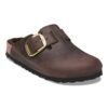 Boston Big Buckle Shearling Natural Leather Oiled - Habana