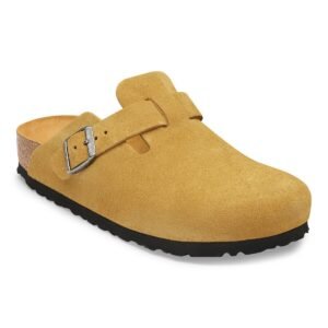 Boston Soft Footbed Suede Leather - Cork Brown