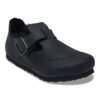 London Shearling South Pole Natural Leather Oiled - Black